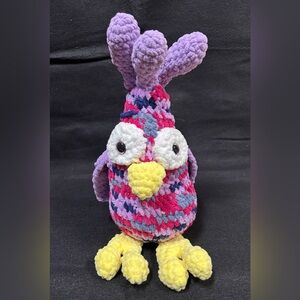 Handmade Crochet Colorful Plush Bird